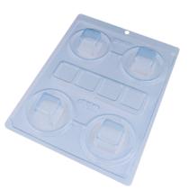 Forma Especial Tradicional Mini Caixa Quadrada 1 Un. BWB Chocolate, Gesso ou Sabonete Cód856 - TAMAROZZI