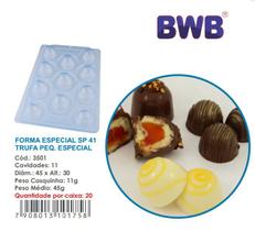 Forma especial trufa pequena 45g 3 partes c/ silicone pascoa bwb 3501 sp 41