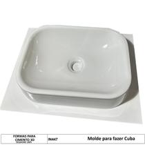 Forma Fazer Cuba Pia Banheiro Molde para Cuba 36x27x8,5 Abs2mm