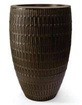 Forma Fazer Vaso Cimento 3D Bambu Nº01 Sem Miolo Interno - 45cmx27cm