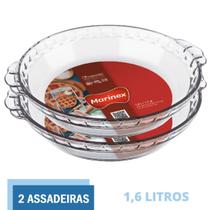 Forma Filetada 1,6L Travessa Vidro Temperado Marinex - 2 Un Forma Filetada 1,6L Travessa Vidro Temperado Marinex - 2 Un
