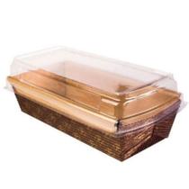 Forma Forneável p Bolo Inglês Com Tampa 250g 5 unidades Marrom Ecopack Rizzo Confeitaria Forma Forneável p Bolo Inglês Com Tampa 250g 5 unidades Marrom Ecopack Rizzo Confeitaria