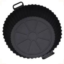 Forma Forro 17 cm Silicone Antiaderente Flexível Reutilizável Air Fryer Forno Microondas Fritadeira Freezer