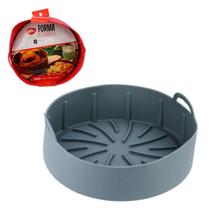 Forma Fritadeira de Silicone 19cm Redonda Color - Tudo em Caixa