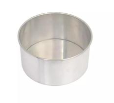 Forma Fundo Fixo Redonda Mini Bolo 17X10 Cm Alumínio Alta