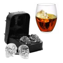 Forma gelo caveira formato cranio silicone Drinks Bar