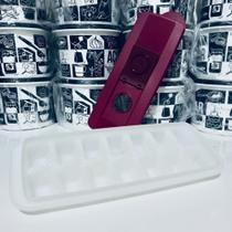 Forma Gelo Com Tampa Tupperware 14 Cubos Marsala ou Vermelho