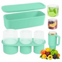 Forma Gelo De Silicone Com Pote Cilindrica Drinks