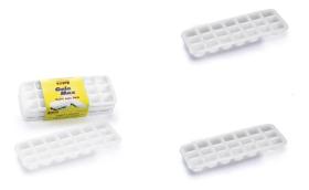 Forma Gelo Empilhável 21divisórias Extra Forte Kit 3 Formas