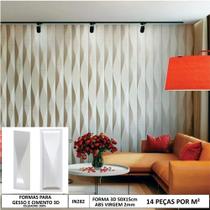 Forma gesso 3d em abs 2mm gesso / cimento 3d in282 50x15cm