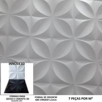 Fôrma Gesso 3d Floral Petala 39x39cm Abs Molde Para Gesso/cimento 3d 613