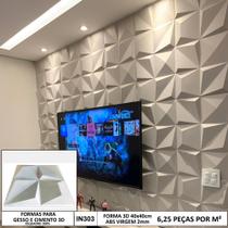 Forma Gesso 3d Multipla 40x40cm Abs 2mm Molde Para Gesso/cimento 3d