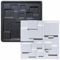 Forma Gesso e Cimento Placa 3D ABS - Mosaico Liso 40x40 Forma Gesso e Cimento Placa 3D ABS - Mosaico Liso 40x40