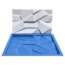 Forma Gesso Plástico e Borracha Placa 3D - Cristal