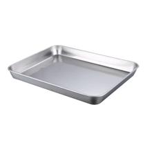 Forma Grande Alta Retangular Aço Inox 39x29cm Forno Bolo