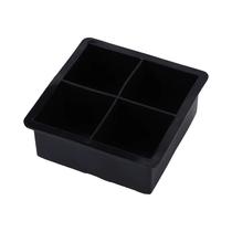 Forma Grande De Silicone Para Cubos De Gelo Com Tampa, Bandeja De Gelo Com 4/6/8/15 Cavidades Para