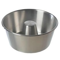 Forma Lisa com Tubo Nº24 Alumínio Ideal para Bolos e Pudins