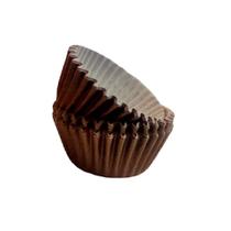 Forma Lisa P/ Mini Cupcake Marrom C/45 Flip Forma Lisa P/ Mini Cupcake Marrom C/45 Flip