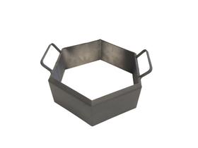 Forma Manual de Aço Para Produção Instantânea de 1 Bloquete Sextavado 20x4cm Forma Manual de Aço Para Produção Instantânea de 1 Bloquete Sextavado 20x4cm