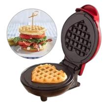 Forma Máquina De Fazer Waffle Grill Panqueca Elétrica 220V