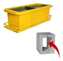 Forma Meio Bloco Manual 14 Fundo Vazado 14x19x19,5 Gastrobel