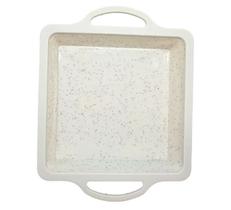 Forma Mimo SN23295 Quadrada Silicone Branco com Alça