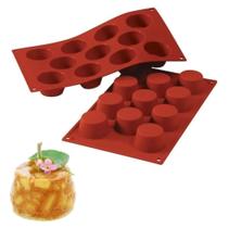 Forma Mini Bolo Muffin Bombom 11 Moldes Silicone Happyflex