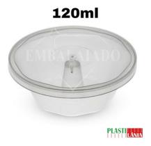 Forma Mini Pudim C/tampa Forneável 120ml C/50unds - Plastilania