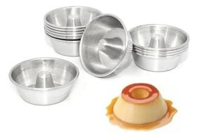 Forma Mini Pudim E Torta Suissa N0 Kit C/ 12 Peças Alumínio