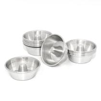 Forma Mini Pudim Torta Suíça Pacote Com 12 Alumínio N5