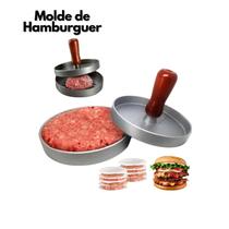 Forma Modeladora De Fazer Hambúrguer Caseiro Prensa Em Alumínio Padrão Perfeito, Prática, Rápida e Resistente