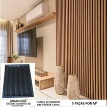 Forma Molde 3d Ripado 50x40cm Abs 1,5mm Forma Gesso/cimento 3d IN606