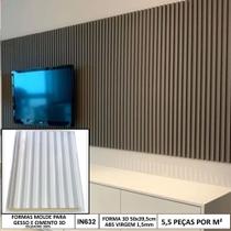 Forma Molde 3d Ripado 50x40cm Abs 1,5mm Molde Para Gesso/cimento 3d IN632