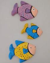 Forma/molde Abs Artesanato trio de Peixes
