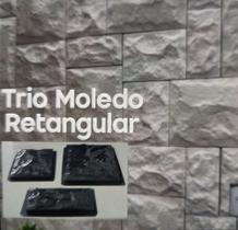 Forma/molde Abs Trio Moledo Pedras Retangulares Forma/molde Abs Trio Moledo Pedras Retangulares