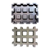 Forma Molde Concregrama 43x33x7 Bloco p Jardim Concreto Grama Decoração Caminho Bloquete Pisograma Cimento Forma Molde Concregrama 43x33x7 Bloco p Jardim Concreto Grama Decoração Caminho Bloquete Pisograma Cimento