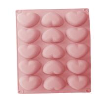 Forma Molde De Coração Em Silicone Trufas Chocolate Sabonete