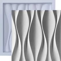 Forma Molde De Gesso 3D Cimento Abs Pra Revestimento Parede - Si Plástic