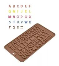 Forma Molde De Silicone Para Chocolate Letras Silver Chef Forma Molde De Silicone Para Chocolate Letras Silver Chef