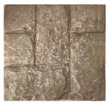 Forma/molde em Abs P/Gesso Cimento Tijolão Rústico 33x33cm Forma/molde em Abs P/Gesso Cimento Tijolão Rústico 33x33cm