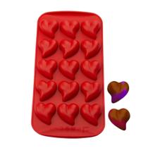 Forma Molde em Silicone Coração Trufas Bombom Gelo Sabonete