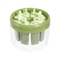 Forma Molde Fazer Picolé Sorvete 8 Palitos Reutilizável Verde