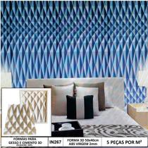 Forma Molde Gesso 3d Diamond 50x40 em Abs Virgem 2mm Gesso/Cimento 3d IN267 Forma Molde Gesso 3d Diamond 50x40 em Abs Virgem 2mm Gesso/Cimento 3d IN267