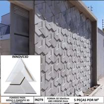 Fôrma Molde Gesso 3d Triangulo Trapezio 50x43 Forma Para Gesso/cimento 279
