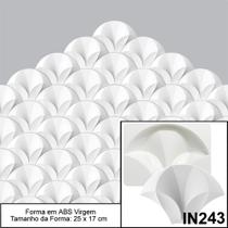 FORMA MOLDE PARA GESSO 3D 25x17cm COGUMELO 3D EM ABS VIRGEM 2MM GESSO/CIMENTO 3D IN243 - INNOVE3D