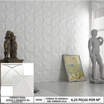 Forma molde para gesso 3d windmil 40x40cm em abs 2mm gesso / cimento 3d in259