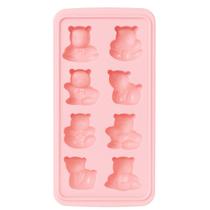 Forma Molde Plástico Para Gelo Sorvete Chocolate Doces Gelatina Formato 8 Ursinhos