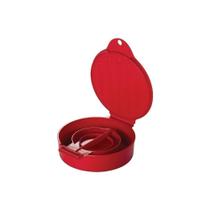 Forma Molde Prensa Para Fazer Hamburguer Caseiro Vermelha Plasutil 006772 Forma Molde Prensa Para Fazer Hamburguer Caseiro Vermelha Plasutil 006772