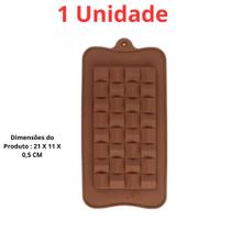 Forma Molde Silicone Barra De Chocolate