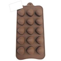 Forma Molde Silicone Bombom Concha Mar Chocolate Trufa Pascoa - VMP